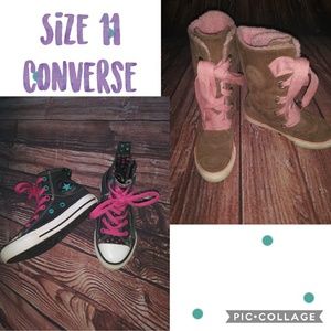Girls Hightop Converse size 11